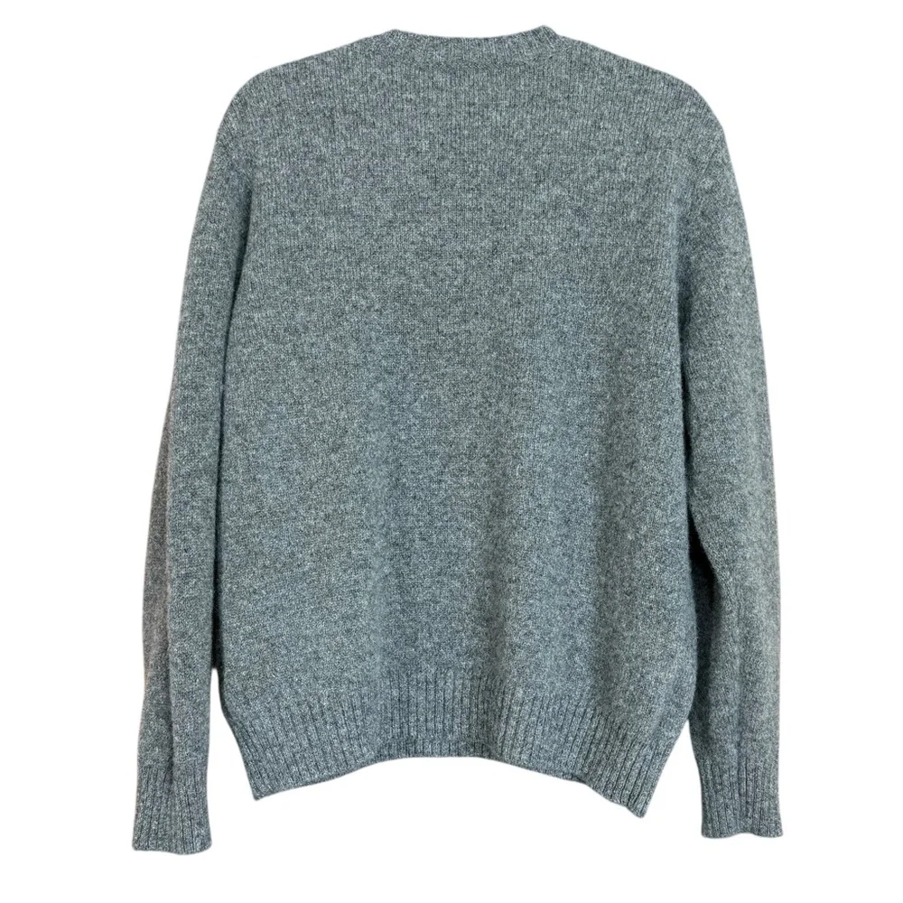 L.L. Bean 100% Shetland Wool V-Neck Long Sleeve Sweater Size L